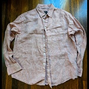 Linen Jos‎ A Bank Reserve Shirt Size L